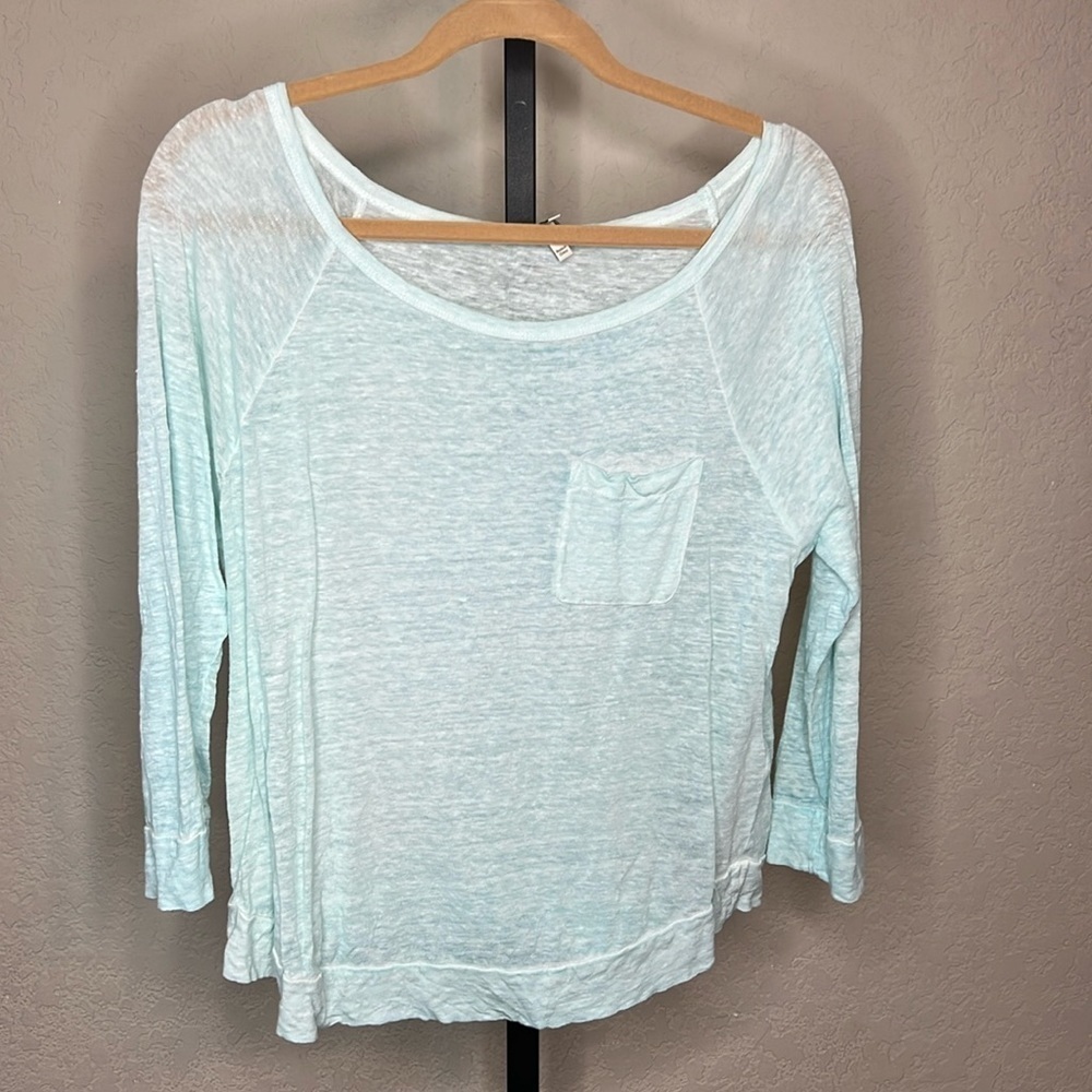 167 - Joie NWOT Light Green Mid-Sleeve T-shirt Material, Size Medium